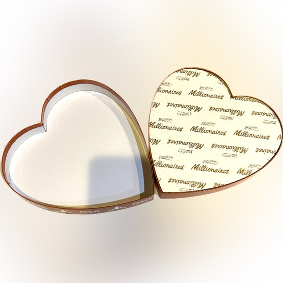 VTG RARE TEXAS LONGHORN HEART PANGBURNS CHOCOLATE BOX 9” ORANGE COLLECTIBLE LOVE - Picture 2 of 9